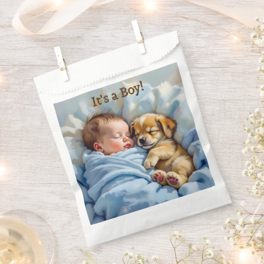 Het is een jongen | Baby shower dank u Bedankzakje (Geknipt)
