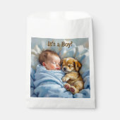 Het is een jongen | Baby shower dank u Bedankzakje (Voorkant)