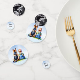 Het is een jongen! | Baby shower gepersonaliseerde Confetti