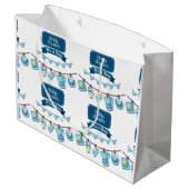 Het Is Een Jongen Baby Shower Grote Cadeautas (Achterkant Gekanteld)