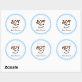 Het is een jongen-Baby shower gunst Ronde Sticker (Vel)