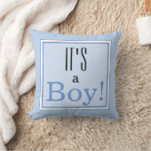 Het is een jongen! Baby shower Keepomwille Pillow Kussen (Deken)