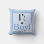 Het is een jongen! Baby shower Keepomwille Pillow Kussen (Voorkant)