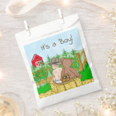 Het is een jongen | BABY SHOWER | Lil Cowboy Teddy Bedankzakje (Geknipt)