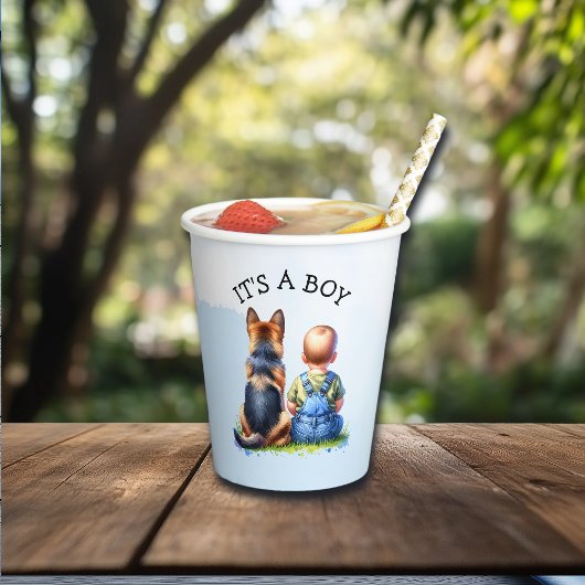 Het is een jongen! | BABY SHOWER Papieren Bekers