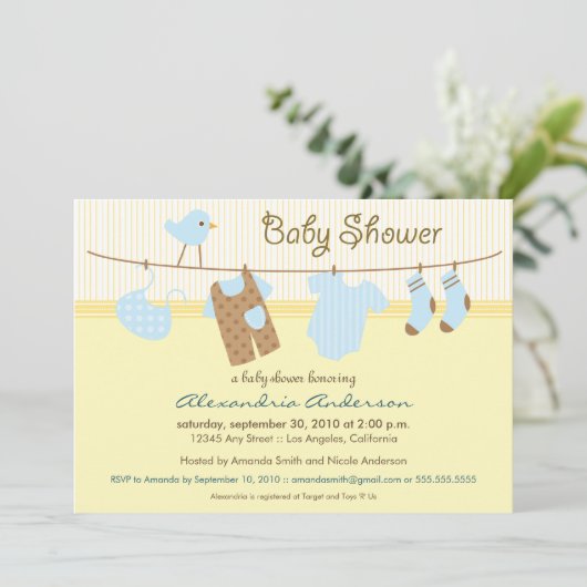 Het is een jongen! Baby shower sluiten Kaart (Staand voorkant)