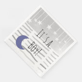 Het is een jongen! Baby shower Star en Moon Theme Servet (Hoek)