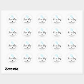 Het is een jongen baby shower sticker (Vel)