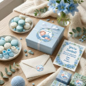 Het is een Jongen Baby Shower Sticker