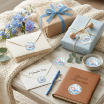 Het is een Jongen Baby Shower Sticker