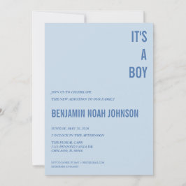 Het is een jongen Baby Shower Uitnodiging