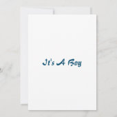 Het Is Een Jongen Baby Shower Uitnodiging (Achterkant)