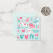 Het is een jongen/Baby shower uitnodiging (Voorkant / Achterkant in situ)