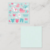 Het is een jongen/Baby shower uitnodiging (Voorkant / Achterkant)