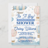 Het Is Een Jongen Baby Shower Uitnodiging (Voorkant)