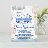 Het Is Een Jongen Baby Shower Uitnodiging (Staand voorkant)