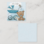 Het is een jongen/Baby shower uitnodiging (Voorkant / Achterkant)