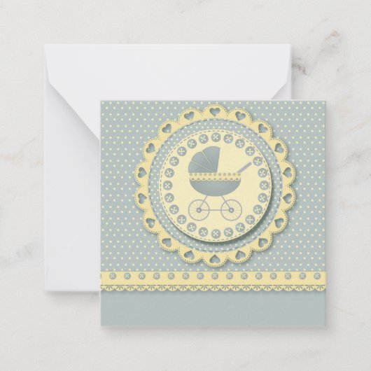 Het is een jongen/Baby shower uitnodiging (Voorkant)