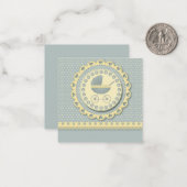 Het is een jongen/Baby shower uitnodiging (Voorkant / Achterkant in situ)