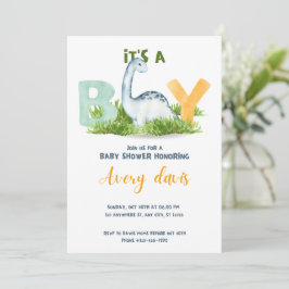 Het is een jongen, baby shower uitnodiging, schatt feestdagenkaart