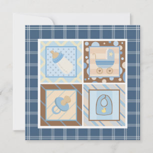 Het is een jongen! Baby Shower-uitnodigingen Kaart