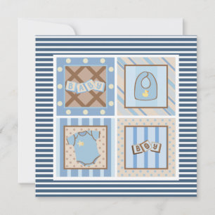 Het is een jongen! Baby Shower-uitnodigingen Kaart