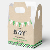 Het is een jongen! Baby shower van het Soccer ThME Bedankdoosjes (Geopend)