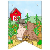 Het is een jongen | Baby shower van jongen Vlaggetjes (Derde vlag)