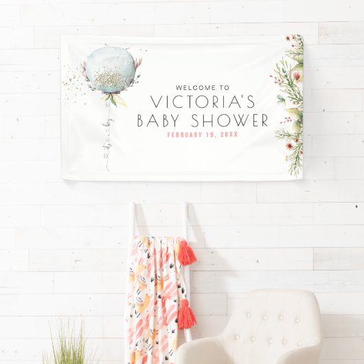 Het is een jongen | Baby shower Welkomstbanner Spandoek (Insitu)