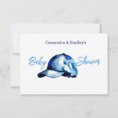 Het is een jongen baby showers luier verloting tic kaart (Achterkant)