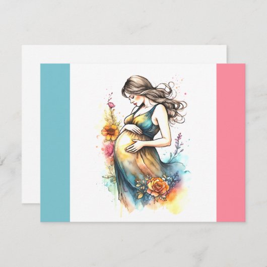 Het is een jongen Baby Zwangerschap Geslacht onthu Aankondiging (Voorkant / Achterkant)