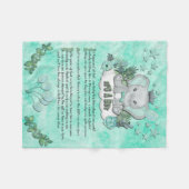 "Het is een jongen" babybanket Fleece Deken (Voorkant (Horizontaal))