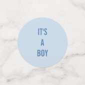 Het is een jongen babyfeest confetti (Kleine voorkant)