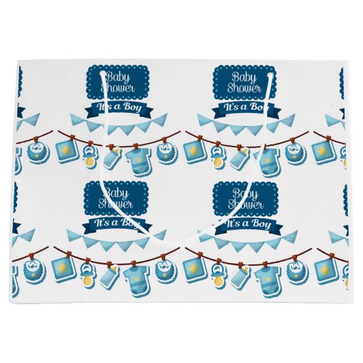 Het Is Een Jongen Babyfeest Grote Cadeautas (Voorkant)