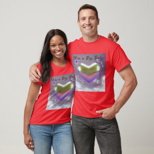 Het is een jongen babytekst en liefdeshart afbeeld t-shirt