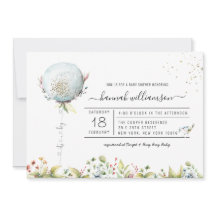 Het is een Jongen Ballon | Baby Shower Uitnodiging