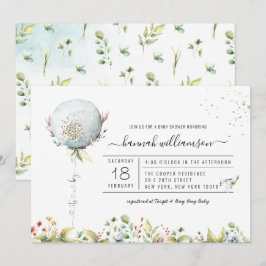 Het is een Jongen Ballon | Baby Shower Uitnodiging