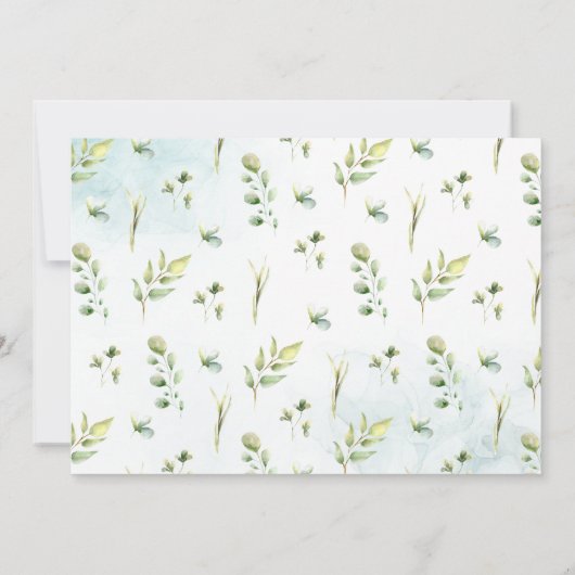 Het is een Jongen Ballon | Uitnodiging tot Baby sh (Achterkant)