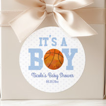 Het is een jongen! Basketbal Baby shower Party Fav