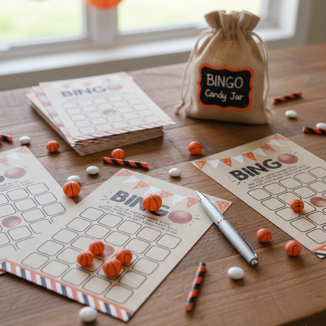 Het is een jongen! Basketbal thema Baby shower Bin (Creator heeft geüpload)