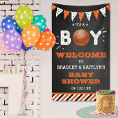 Het is een jongen! Basketbal thema Baby shower Wel Spandoek