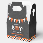 Het is een jongen! Basketball ThMED Co-ed Baby sho Bedankdoosjes (Geopend)