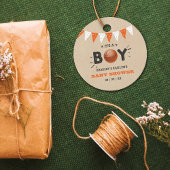 Het is een jongen! Basketball ThMED Co-ed Baby sho Bedankjes Labels