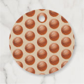 Het is een jongen! Basketball ThMED Co-ed Baby sho Bedankjes Labels (Achterkant)