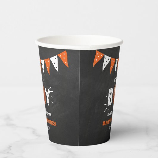 Het is een jongen! Basketball ThMED Co-ed Baby sho Papieren Bekers (Rechts)