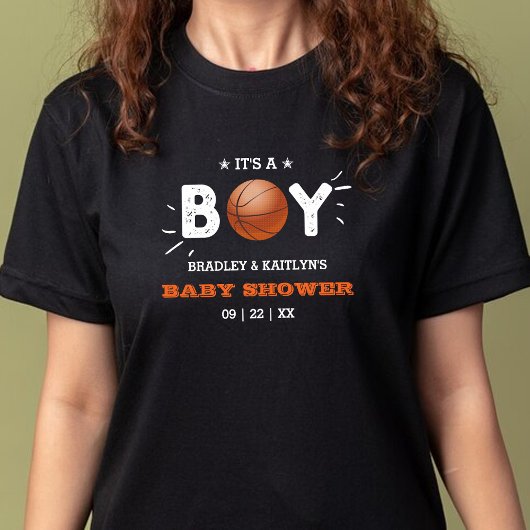 Het is een jongen! Basketball ThMED Co-ed Baby sho T-shirt