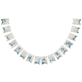 Het is een jongen, Beach Thleys Baby shower Vlaggetjes