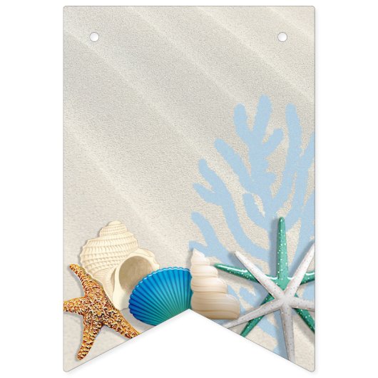 Het is een jongen, Beach Thleys Baby shower Vlaggetjes (Tweede vlag)