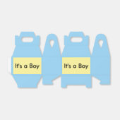 Het is een jongen! bedankdoosjes (Uitgevouwen)