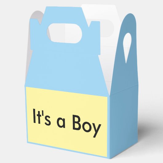 Het is een jongen! bedankdoosjes (Geopend)